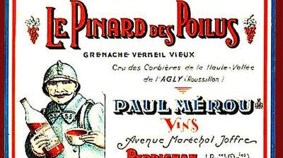 Affiche d'époque du Pinard Des Poilus