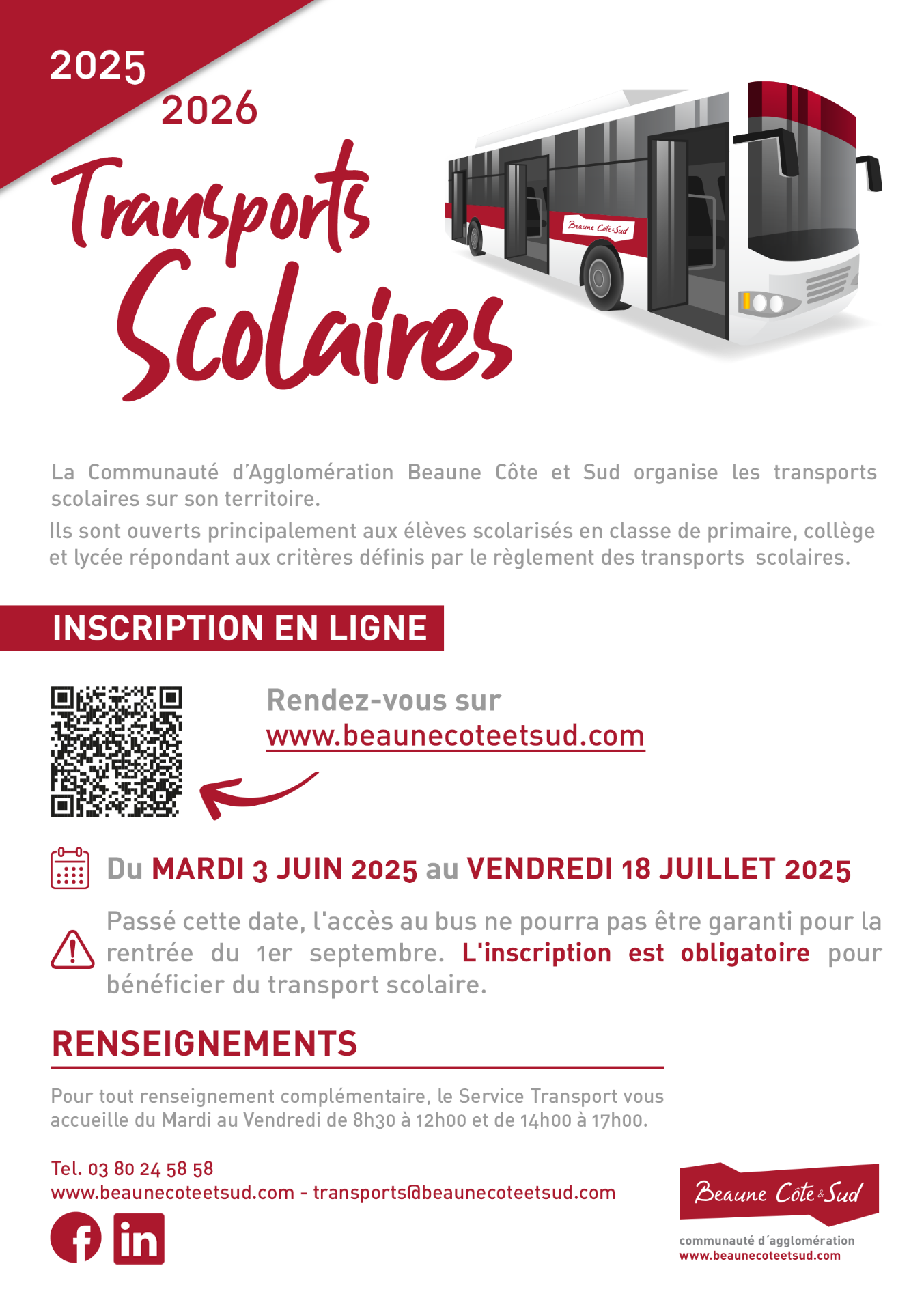 Flyer transports scolaires 2025 2026